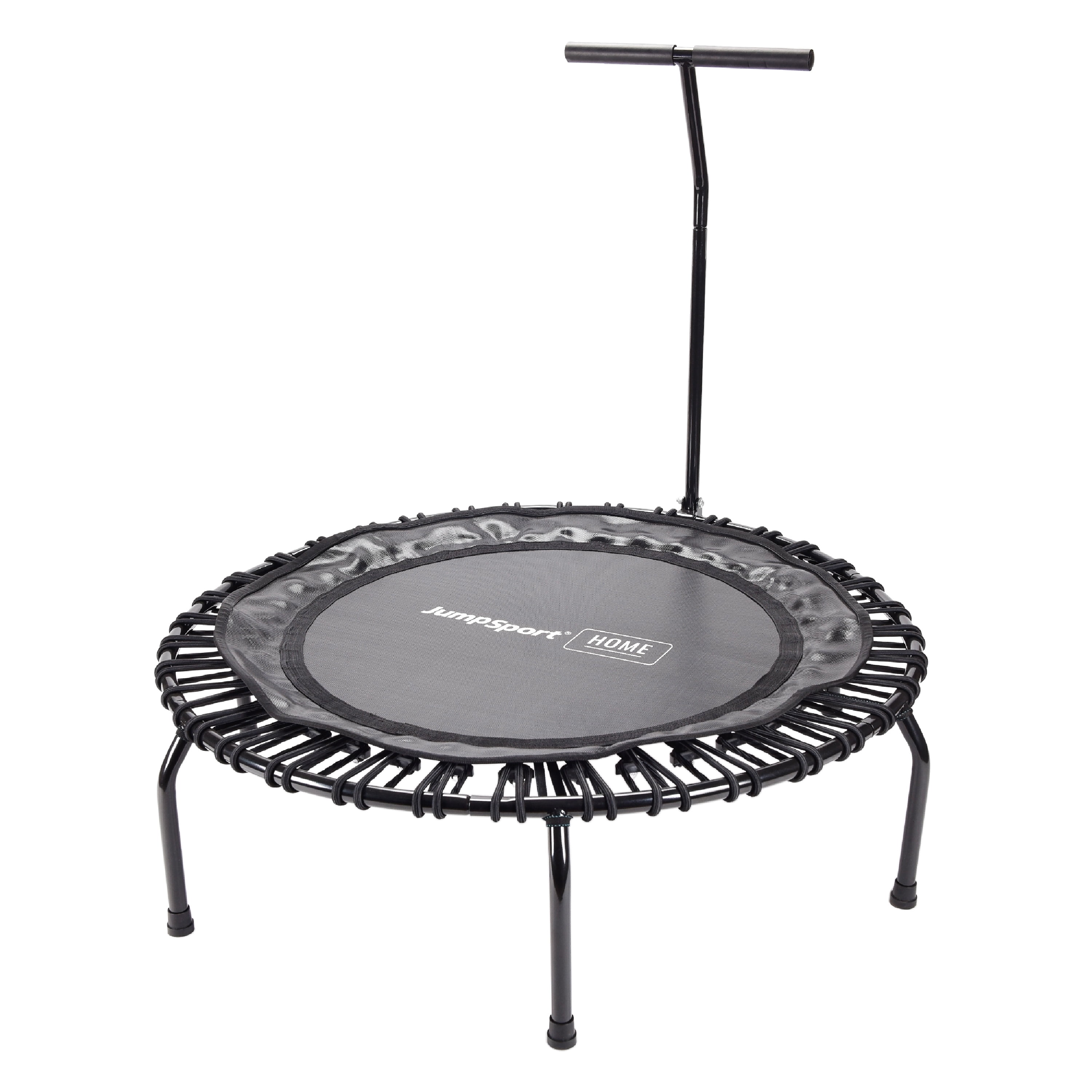 39-Inch Black Steel Round Fitness Rebounder Mini Trampoline