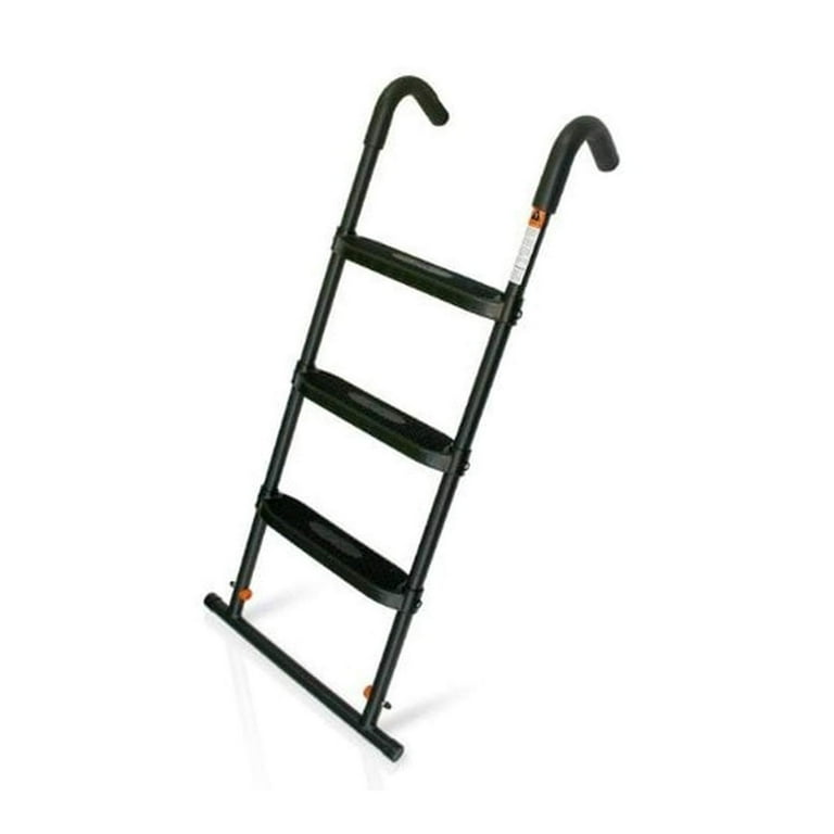 JumpSport SureStep 41 Inch 3 Step Safety Trampoline Ladder Black