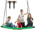 thumbnail image 1 of JumpTastic 60in Tree Swing Platform for Kids, Thicken Steel Tube Giant Curved Swing for Swing Set or Tree, 1 of 7