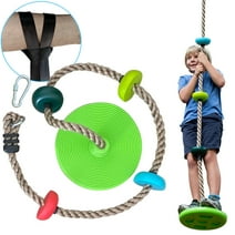 JumpTastic Climbing Rope for Kids, 6.5ft Safe Durable Bold Rope Swing Disc Swing for Swing Set Accessories Kids Outdoor Backyard Playground Set Accessories