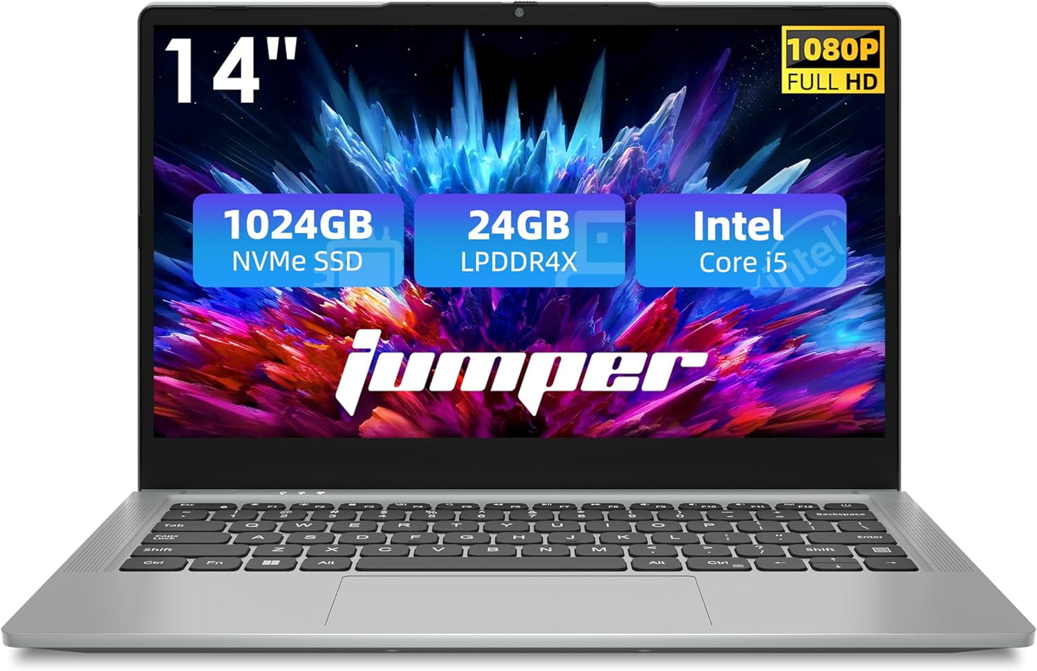 Free Shipping! Jumper 14in Gaming Laptop 24GB LPDDR4X 1024GB SSD 
