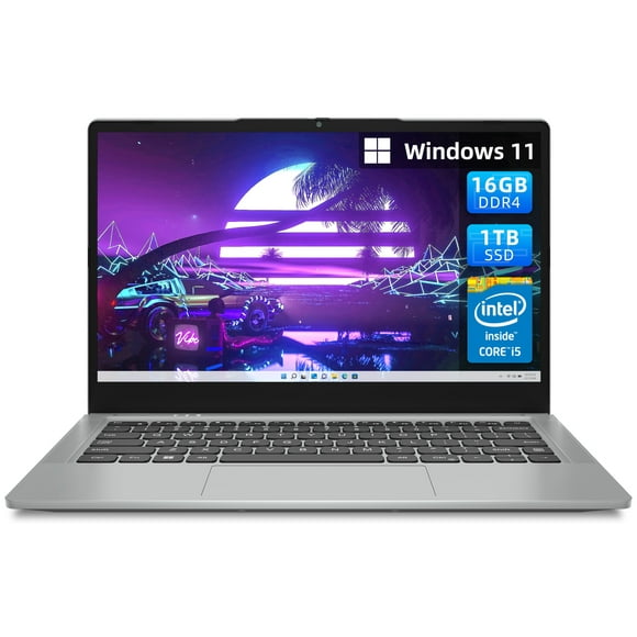 Jumper 14in Windows 11 Laptop 24GB LPDDR4X 1024GB SSD Computer with 10th 4-Core Intel i5 1920*1080, Gray