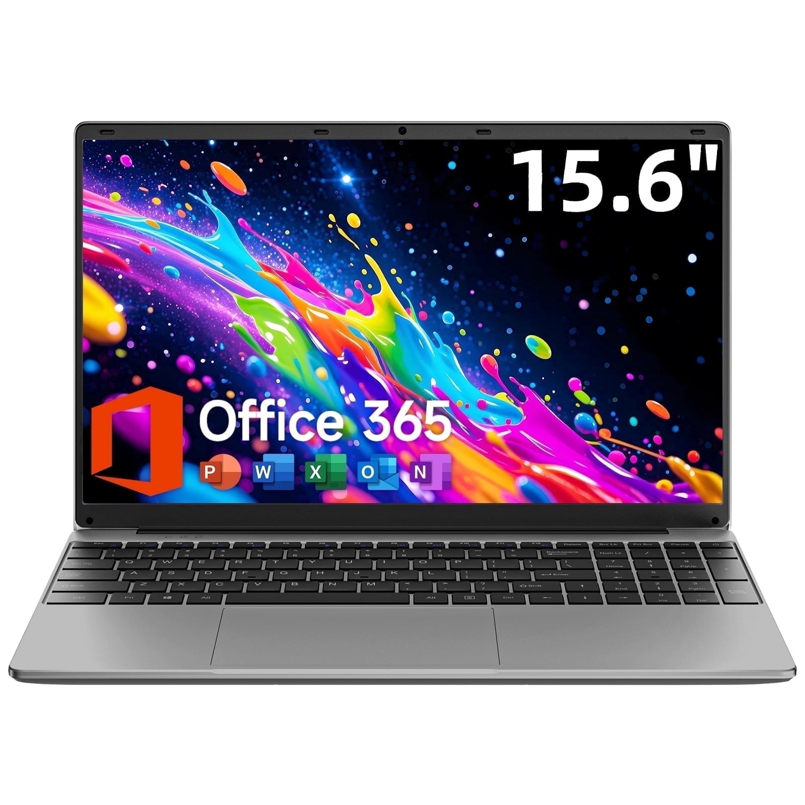 Jumper 15.6" Laptop, Intel Celeron 5205U, 4GB RAM, 128GB Storage, Windows 11 Home, 1-Year Office 365 Included, Silver, EZbook S7HI