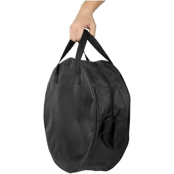 Jumper Cable Bag,Tools Cable Bag, Cable Storage Organizer With Exterior Pocket For EV Charging Cables for Electric Vehicles,Extension Cablesblack34*10cm