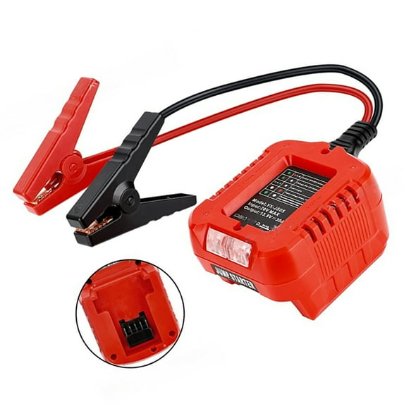 Jumper Cable with Clip for 18V-20V 10AWG Automotive Boosting Cable for Jump Starting Car Using Tool