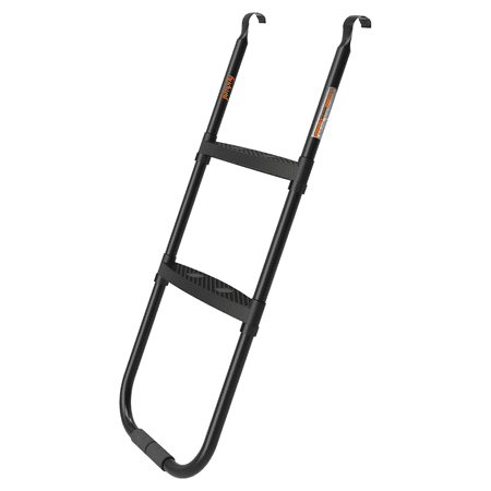 Jumpfly Trampoline Ladder, 2 Steps Trampoline Steps with Wide Skid-Proof Universal Trampoline Ladder Accessories