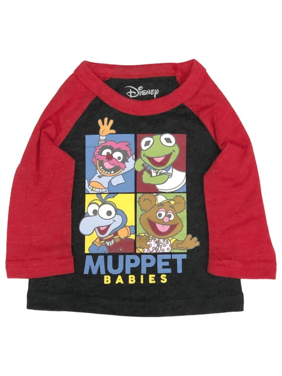 Jumpiing Beans Infant Boys Long Gray Muppet Babies Kermit Fozzy Tee Shirt 6m