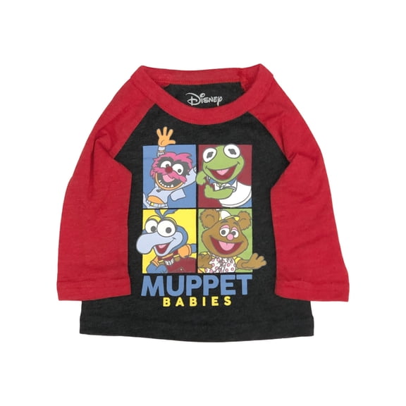 Jumpiing Beans Infant Boys Long Gray Muppet Babies Kermit Fozzy Tee Shirt 9m