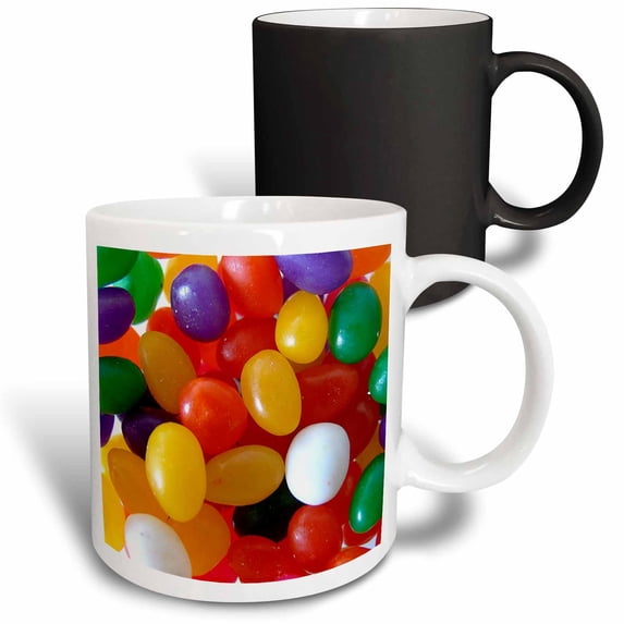 3drose, Jumpin Jelly Beans, 11oz Magic Transforming Mug