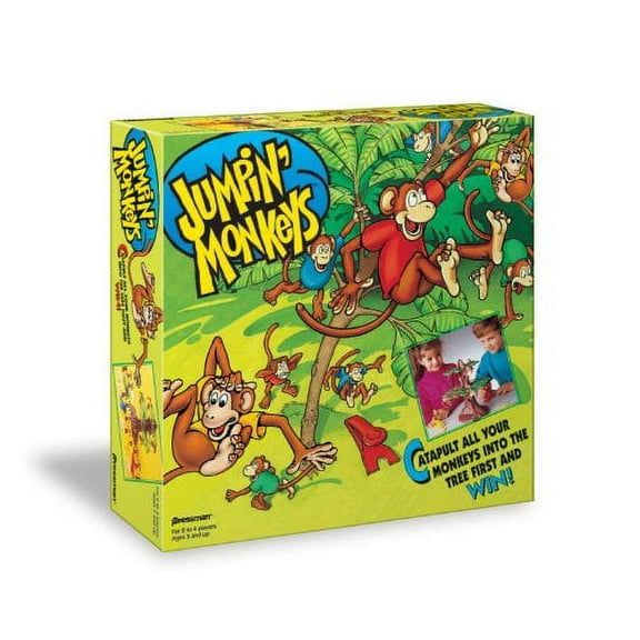 Jumpin' Monkeys Game - Catapult all your Monkeys into the Tree First and Win!