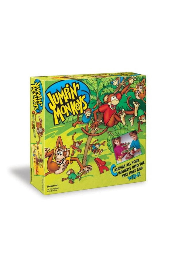 Jumpin' Monkeys Game - Catapult all your Monkeys into the Tree First and Win!
