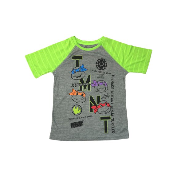 Jumping Beans Active TMNT Boys Gray Teenage Mutant Ninja Turtles Tee Shirt 7