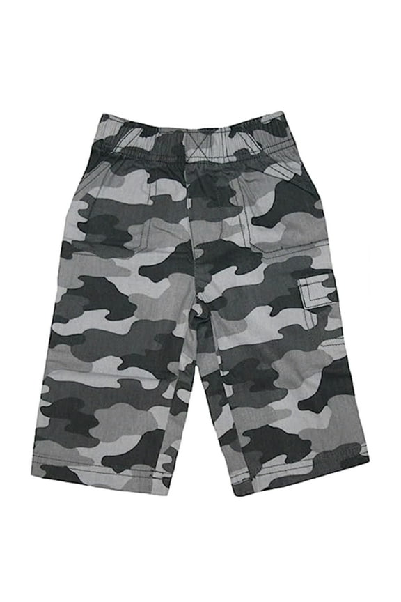 Baby Boys Gray Camo Pockets (9 Months)