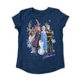 thumbnail image 1 of Jumping Beans Disney Frozen Girls Blue Sparkle Elsa & Olaf T-Shirt Tee Shirt 6, 1 of 1