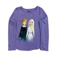 thumbnail image 1 of Jumping Beans Disney Frozen Girls Long Purple Elsa Anna T-Shirt Tee Shirt 7, 1 of 1