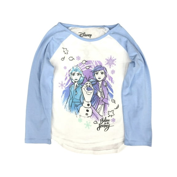 Jumping Beans Disney Frozen Toddler Girls Blue Elsa & Anna T-Shirt Tee Shirt 2T