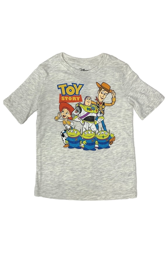 Jumping Beans Disney Toy Story Boys Gray Woody Buzz Alien T-Shirt Tee Shirt 7