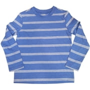 Jumping Beans Essentials Tee   Size 4, Blue/White Stripes, Long Sleeve