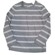 Jumping Beans Essentials Tee   Size 4, Gray/White Stripes, Long Sleeve