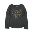 thumbnail image 1 of Jumping Beans Girls Gray & Gold Sparkle Dance From The Heart T-Shirt Shirt 7, 1 of 1