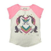 Jumping Beans Girls Short Sleeve Pink Sparkle Unicorn T-Shirt Tee Shirt 10
