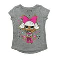 thumbnail image 1 of Jumping Beans LOL Surprise! Girls Gray Diva Glitter Short Sleeve T-Shirt Tee 6, 1 of 1