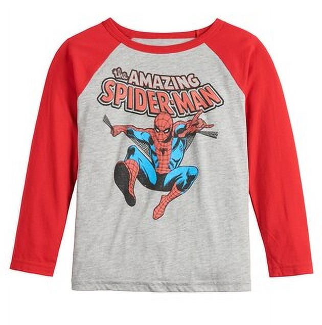 Maglietta Spiderman bambino grigio antracite a maniche corte • TEDStore