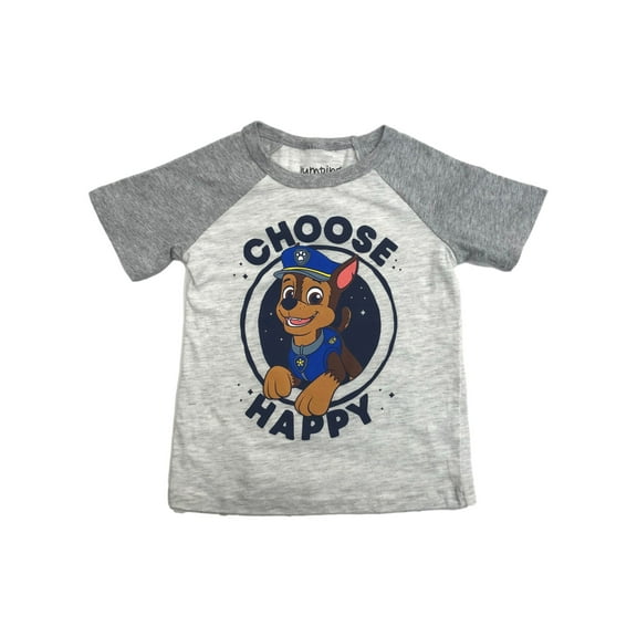 Jumping Beans Paw Patrol Toddler Boys Choose Happy Chase T-Shirt Tee Shirt 2T