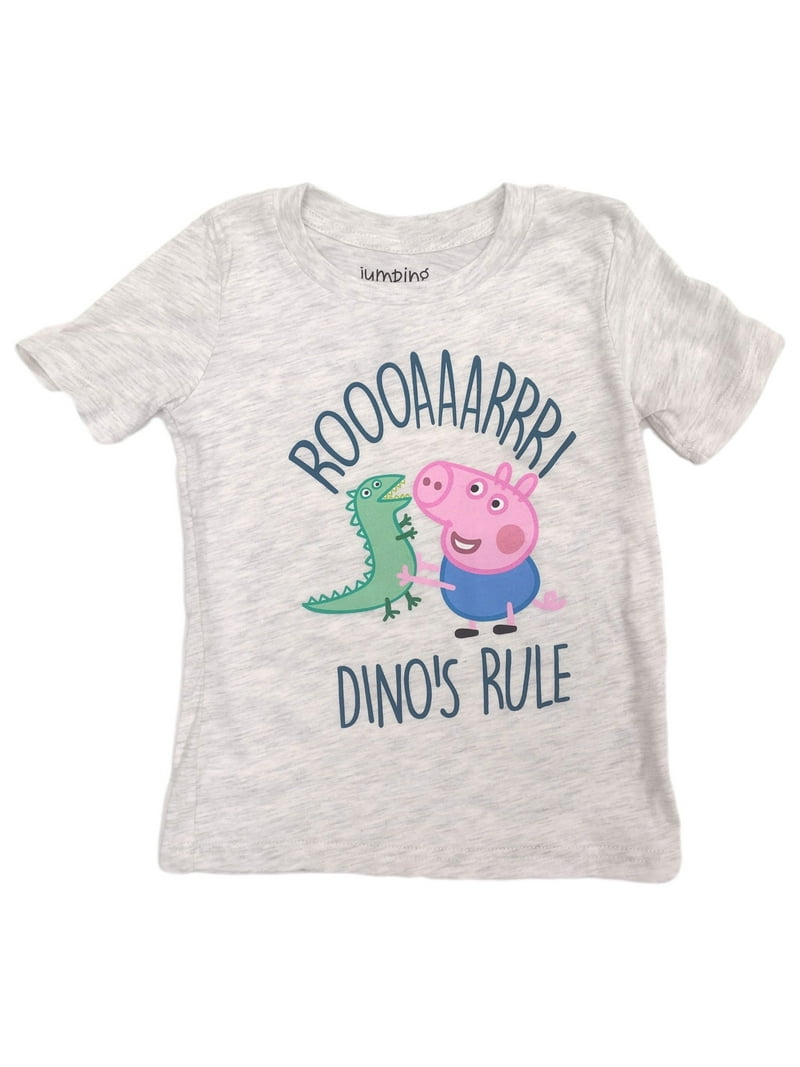 Jumping Beans Peppa Pig Toddler Boys Gray George & Dino T