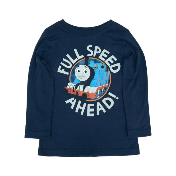 Jumping Beans Thomas Tank Engine Infant Boys Long Blue Train T-Shirt Tee 12m