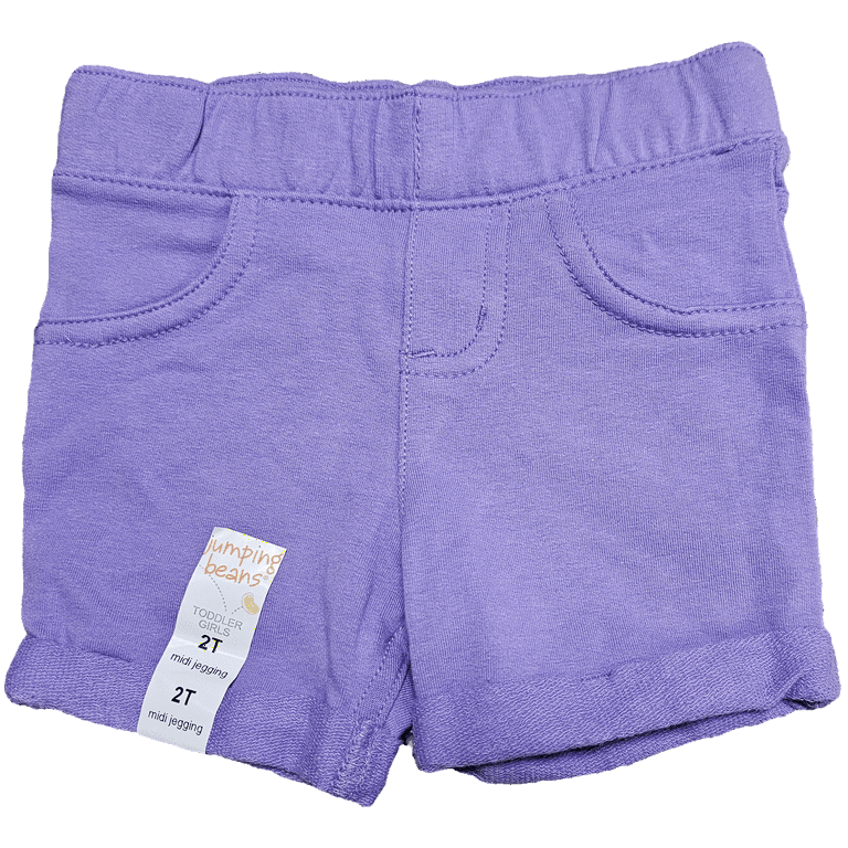 Jumping Beans Toddler Girl Midi Jegging Shorts Purple 2T Walmart