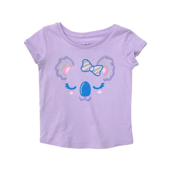 Jumping Beans Toddler Girls Purple Glitter Koala Bear T-Shirt Tee Shirt 4T
