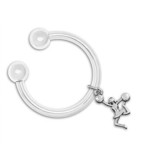 Jumping Cheerleader Key Chains