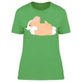 thumbnail image 1 of Jumping Corgi T-Shirt Women -Image by Shutterstock, Female 3X-Large, 1 of 2