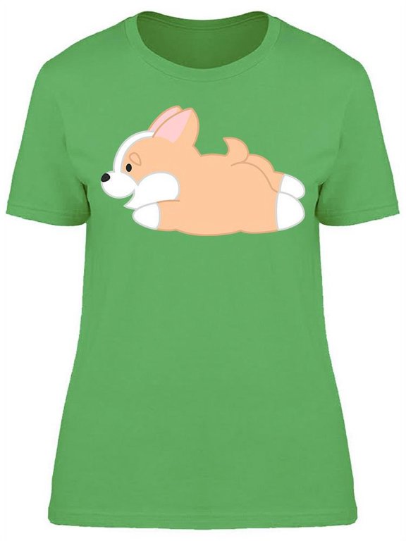 Jumping Corgi T-Shirt Women -Image by Shutterstock, Female Small