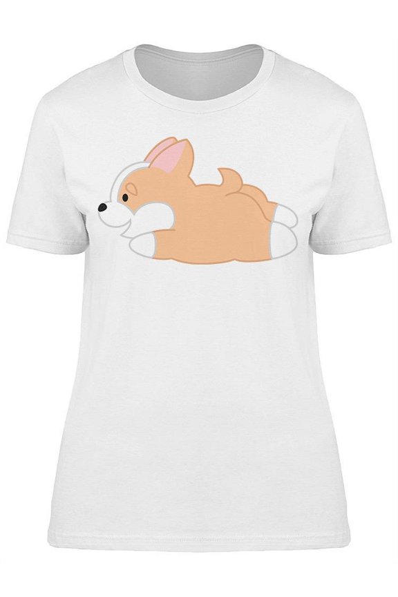 Jumping Corgi T-Shirt Women -Image by Shutterstock, Female x-Large