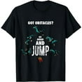 thumbnail image 1 of Jumping Deinonychus Dinosaur Design T-Shirt, 1 of 5
