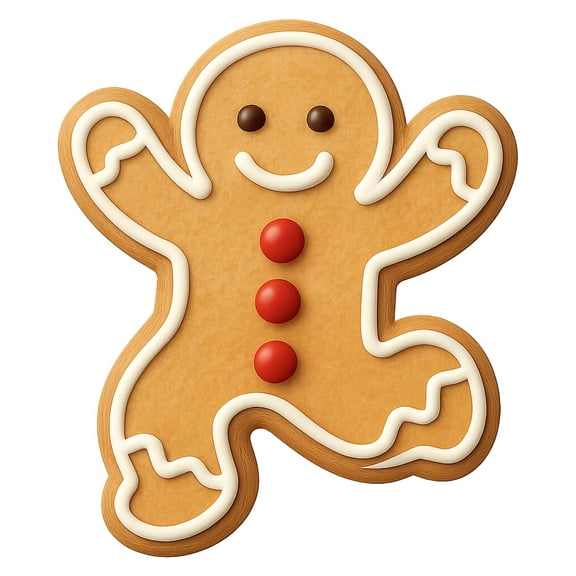 Jumping Gingerbread Man Cookie Cutter - 4x3.5" Party Fun Baking Design