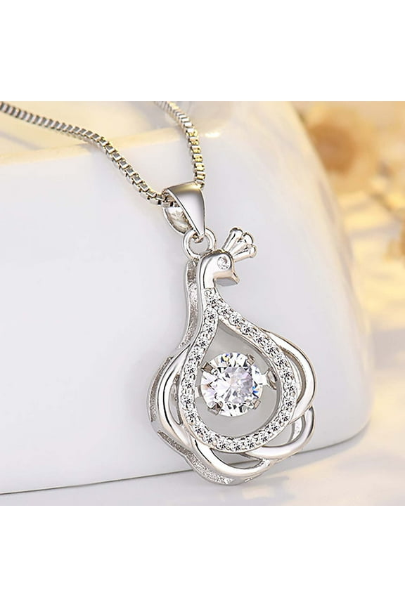 Jumping Heart Fox Pendant Necklace - Luxurious Minimalist Locket Jewelry with Playful Heart Design, 40cm+5cm Adjustable Chain, Polished Metal Finish for Women