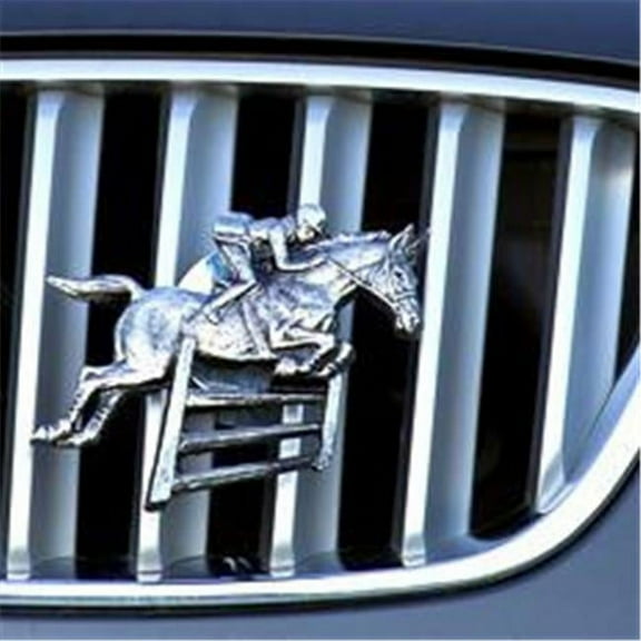 Jumping Horse Antique Nickel Ornament, 4.125 x 4.75 in.