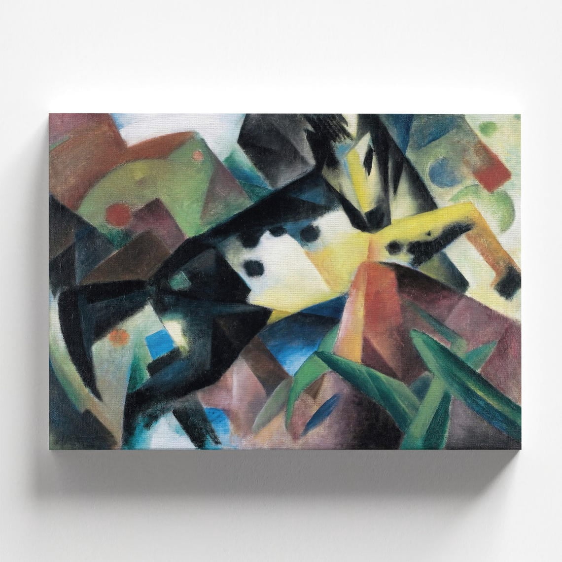 Jumping Horse by Franz Marc Poster Colorful Expressionist Animal Modern ...