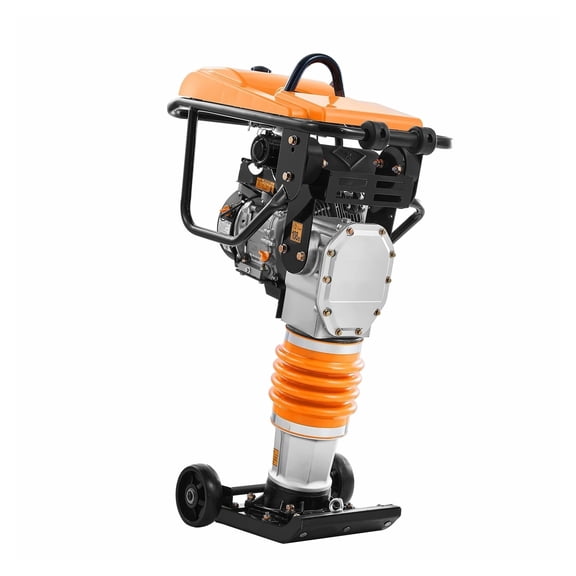Jumping Jack Compactor, 6.5 HP Rammer - 3600 lbs Impact Force, 26" Depth - Soil, Gravel, Footings, Concrete, Foundations Tamper