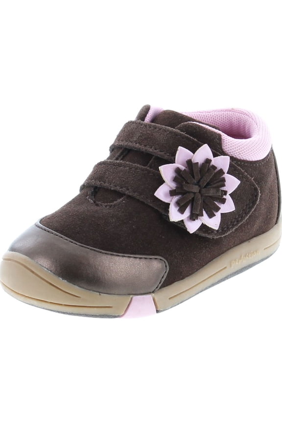 Girls Baby Flower Lightweight First Walker Shoes
