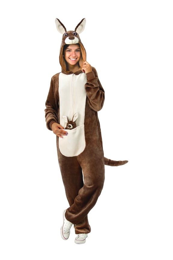 Kangaroo Comfy Wear Costume for Adults, Unisex Large/XL