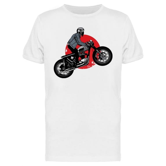 Jumping Motorcycle T-Shirt Men -Image by Shutterstock, Male x-Large
