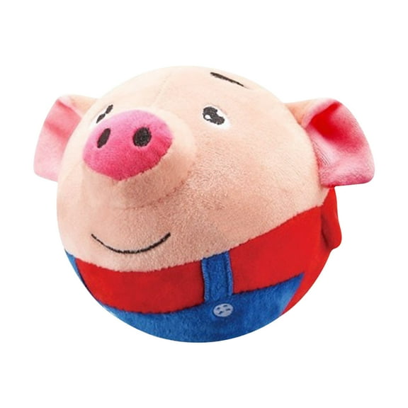 Jumping Pig Plush Toy - Rechargeable Singing and Dancing Toy for Kids - Fun Interactive Bounce Toy for Children with Recording and Music Features