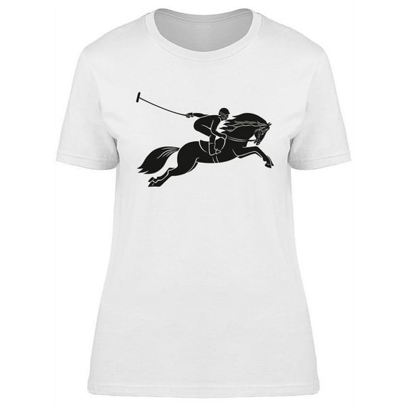 Jumping Rider Design T-Shirt Women -Image by Shutterstock, Female Small