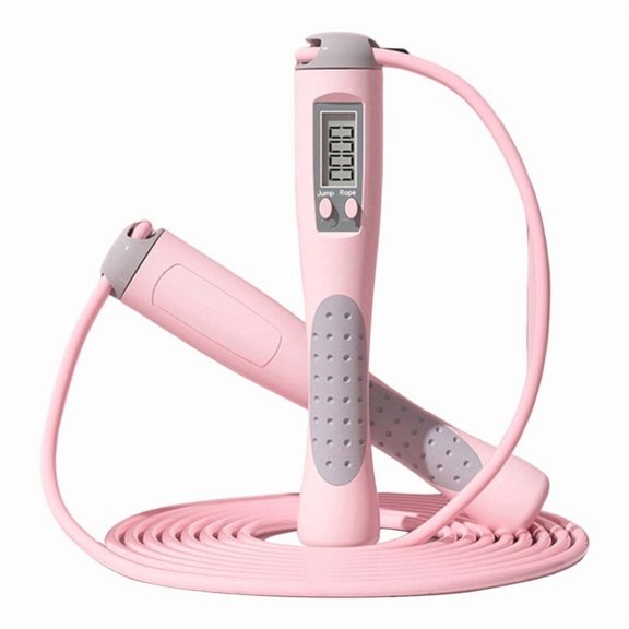 Jumping Rope Counting Skipping Adjustable Slip PVC Portable Smart Training for Daily Use