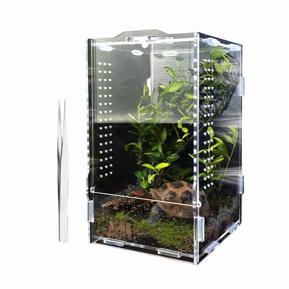 Jumping Spider Enclosure, Tarantula-Enclosure Large Acrylic Terrarium, Reptile Enclosure Jumping Spider Accessories