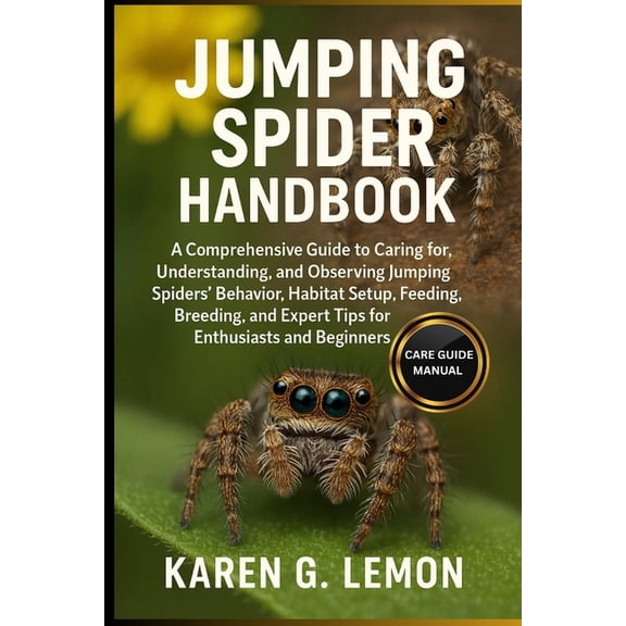 Jumping Spider Handbook: A Comprehensive Guide to Caring for, Understanding, and Observing Jumping Spiders Behavior, Hab, (Paperback)